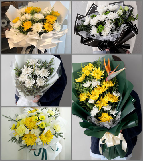 浙江省衢州龙游县石佛乡西金源村白事花束代送